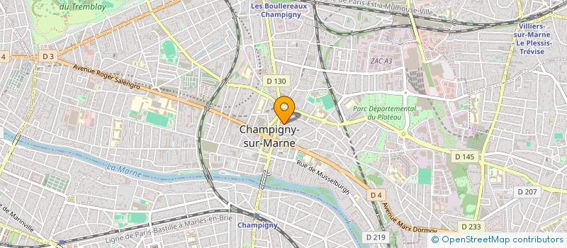 localisation de l'entreprise MADAME AGNES RENARD à CHAMPIGNY-SUR-MARNE