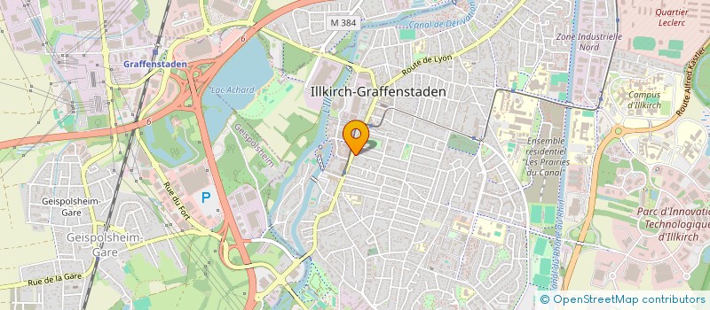 localisation de l'entreprise MADAME AGNES RENEVRET  ILLKIRCH-GRAFFENSTADEN