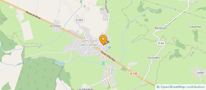 localisation de l'entreprise MADAME AGNES RIEU à SAINT-PAUL-DES-LANDES