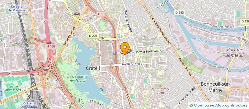 localisation de l'entreprise MADAME AGNES ROBERT  CRETEIL