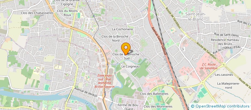 localisation de l'entreprise MADAME AGNES ROCHER  ORLEANS