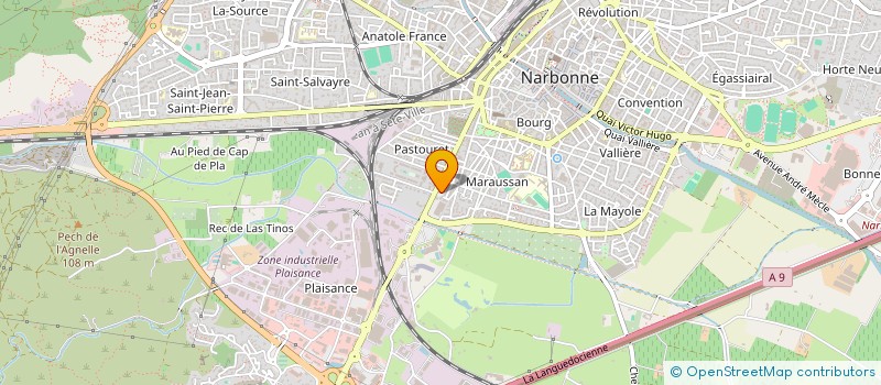 localisation de l'entreprise MADAME AGNES ROLANDO à NARBONNE