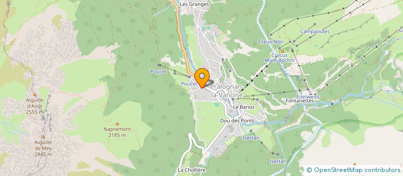 localisation de l'entreprise MADAME AGNES ROLLAND  PRALOGNAN-LA-VANOISE