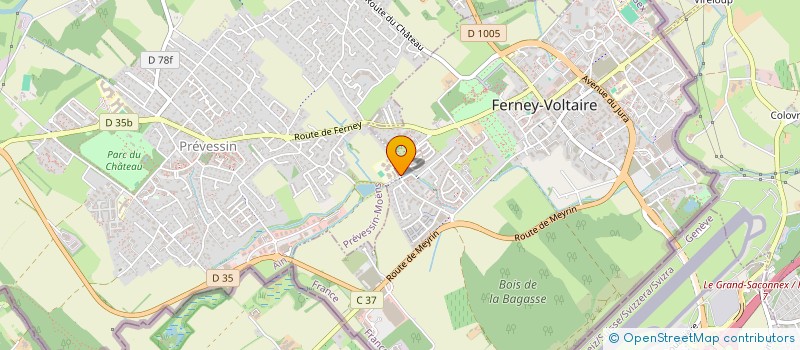 localisation de l'entreprise MADAME AGNES ROMAND à FERNEY-VOLTAIRE