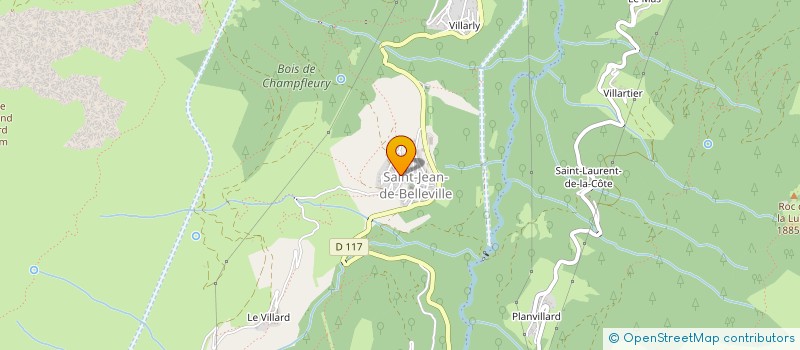 localisation de l'entreprise MADAME AGNES RONAT  LES BELLEVILLE