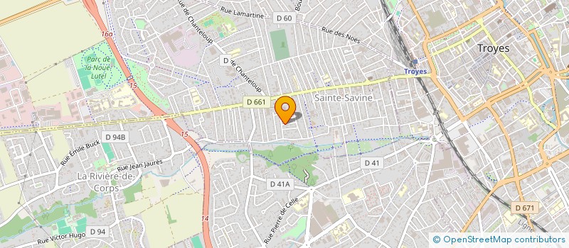 localisation de l'entreprise MADAME AGNES ROSSI  SAINTE-SAVINE