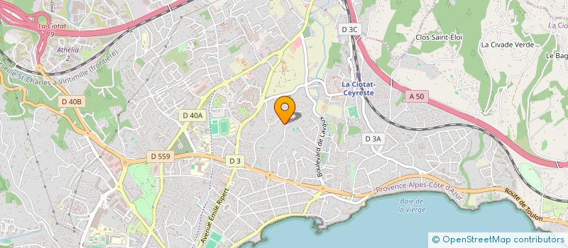 localisation de l'entreprise MADAME AGNES ROUFFIGNAT  LA CIOTAT