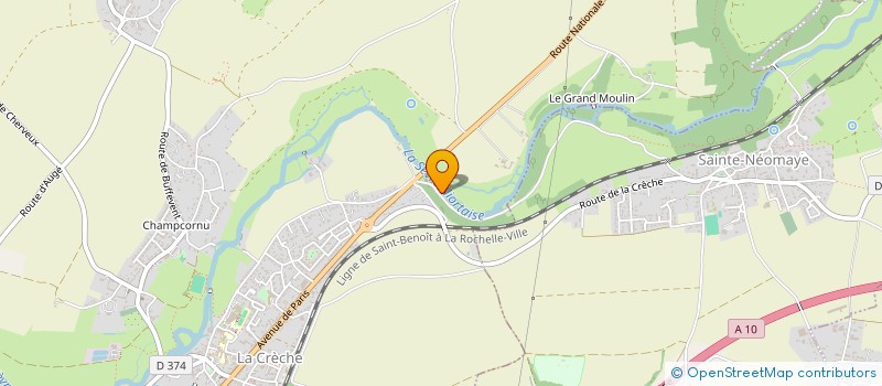 localisation de l'entreprise MADAME AGNES ROUIL  LA CRECHE