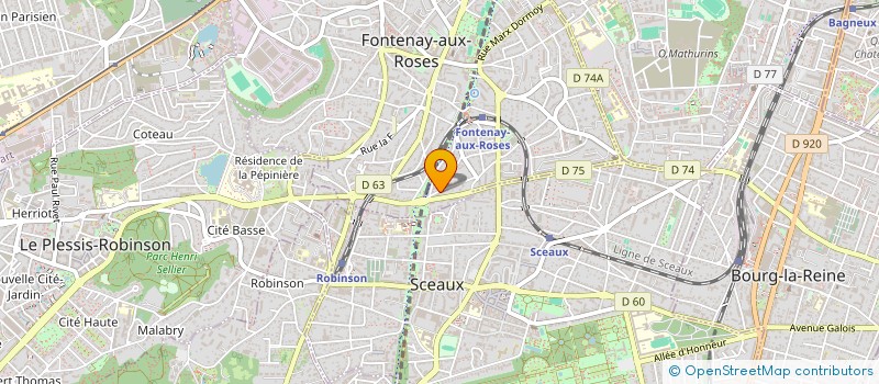 localisation de l'entreprise MADAME AGNES ROUSSEAU à FONTENAY-AUX-ROSES