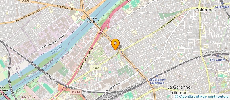 localisation de l'entreprise MADAME AGNES ROUSSI  COLOMBES