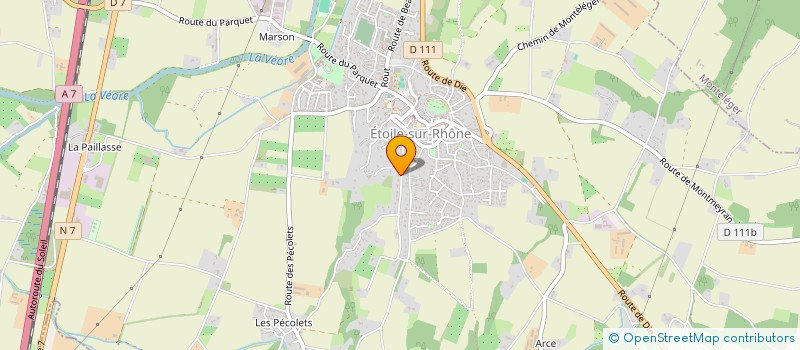 localisation de l'entreprise MADAME AGNES ROUX à ETOILE-SUR-RHONE