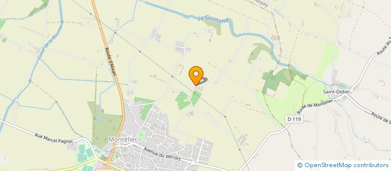 localisation de l'entreprise MADAME AGNES ROUX  MONTELIER
