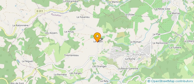 localisation de l'entreprise MADAME AGNES ROUZIER  RONTALON