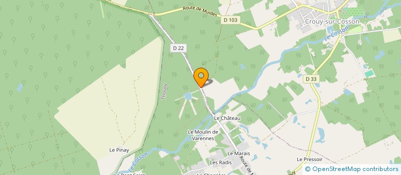 localisation de l'entreprise MADAME AGNES ROY à CROUY-SUR-COSSON