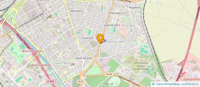 localisation de l'entreprise MADAME AGNES ROYER  REIMS