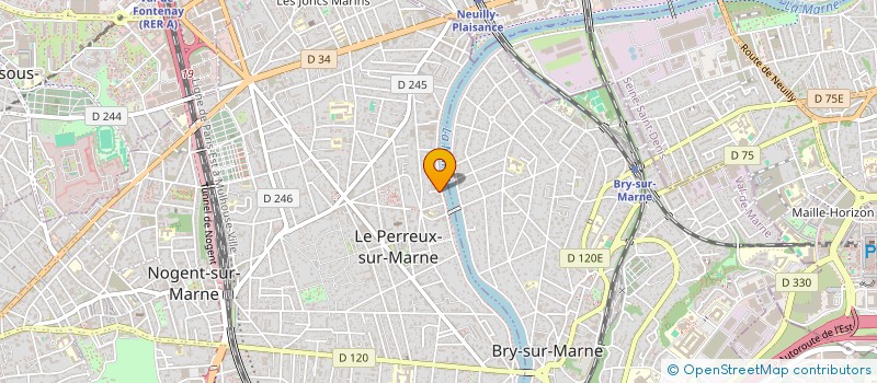localisation de l'entreprise MADAME AGNES RUFFIER à LE PERREUX-SUR-MARNE