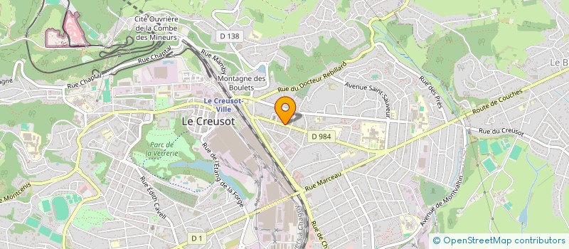localisation de l'entreprise MADAME AGNES SACCARD à LE CREUSOT