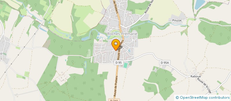 localisation de l'entreprise MADAME AGNES SADOUX  ROCHES-PREMARIE-ANDILLE