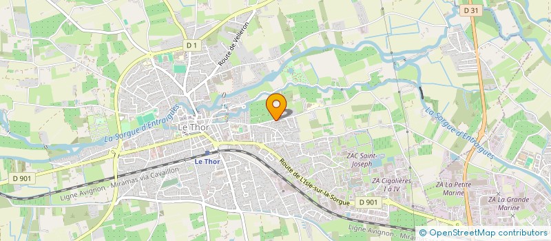 localisation de l'entreprise MADAME AGNES SALORD  LE THOR