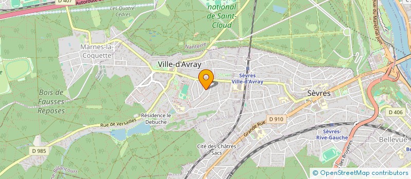 localisation de l'entreprise MADAME AGNES SANCIER  VILLE-D'AVRAY