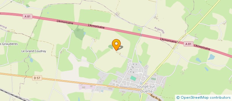 localisation de l'entreprise MADAME AGNES SAUVAGE  SOULGE-SUR-OUETTE