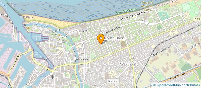 localisation de l'entreprise MADAME AGNES SILVERT à DUNKERQUE