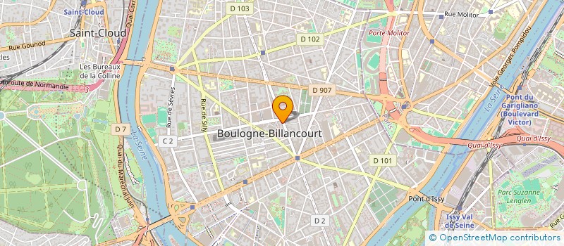 localisation de l'entreprise MADAME AGNES SIMON  BOULOGNE-BILLANCOURT