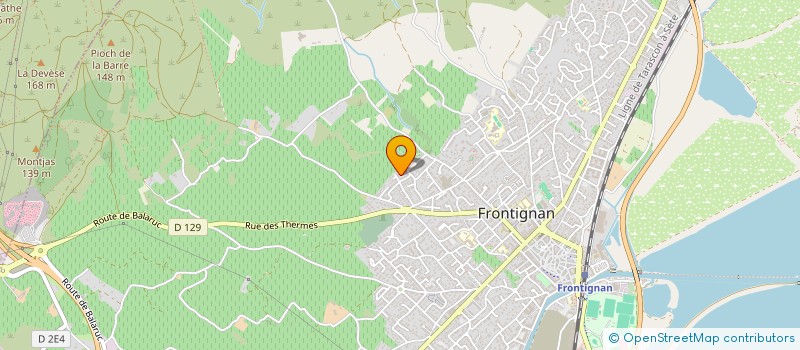 localisation de l'entreprise MADAME AGNES SIMONNET à FRONTIGNAN