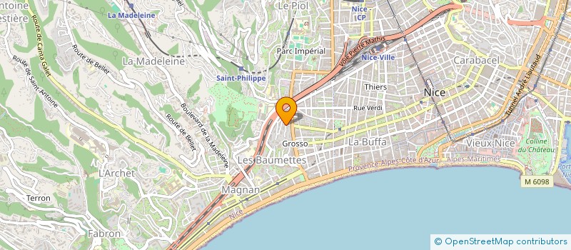 localisation de l'entreprise MADAME AGNES SOLAS à NICE