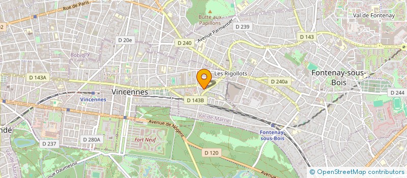 localisation de l'entreprise MADAME AGNES-SOPHIA ZERAFA  VINCENNES