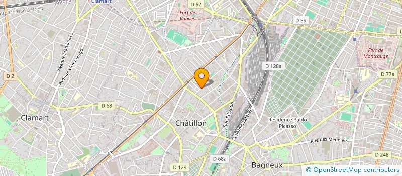 localisation de l'entreprise MADAME AGNES TCHAMKAM FANSI  CHATILLON