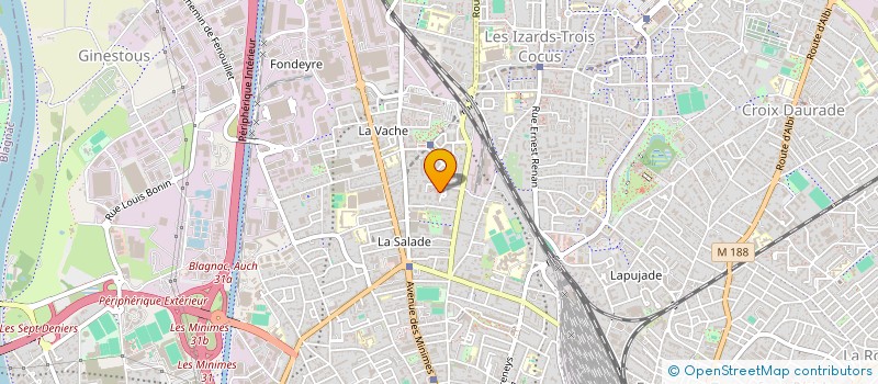 localisation de l'entreprise MADAME AGNES TERRAL  TOULOUSE