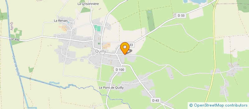 localisation de l'entreprise MADAME AGNES TEXIER  QUILLY