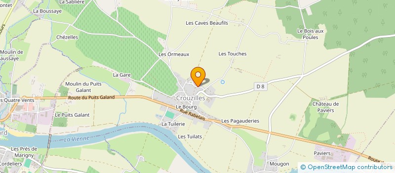 localisation de l'entreprise MADAME AGNES THEBAULT à CROUZILLES