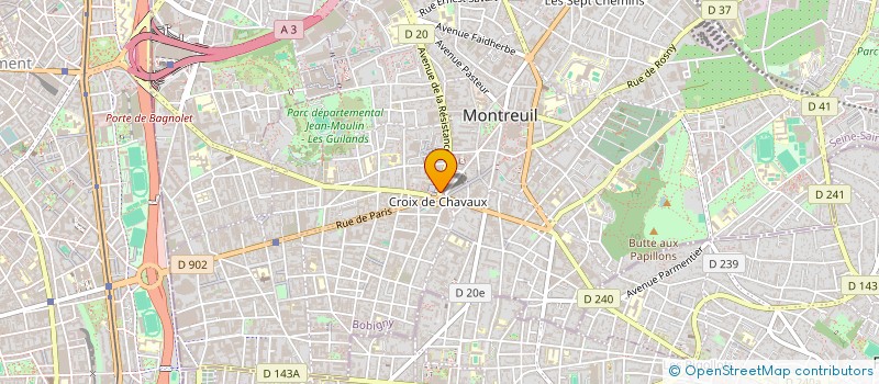 localisation de l'entreprise MADAME AGNES-THERESE-MARIE GAUTIER à MONTREUIL