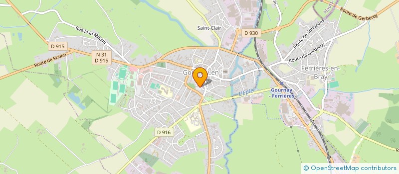 localisation de l'entreprise MADAME AGNES THIEBAUD à GOURNAY-EN-BRAY