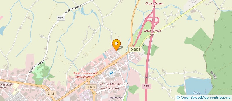 localisation de l'entreprise MADAME AGNES THOMAS à CHOLET