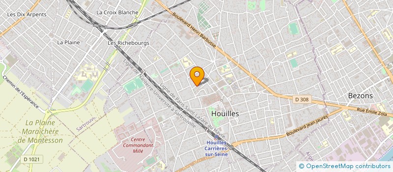 localisation de l'entreprise MADAME AGNES TO  HOUILLES