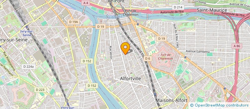 localisation de l'entreprise MADAME AGNES TRELLU  ALFORTVILLE