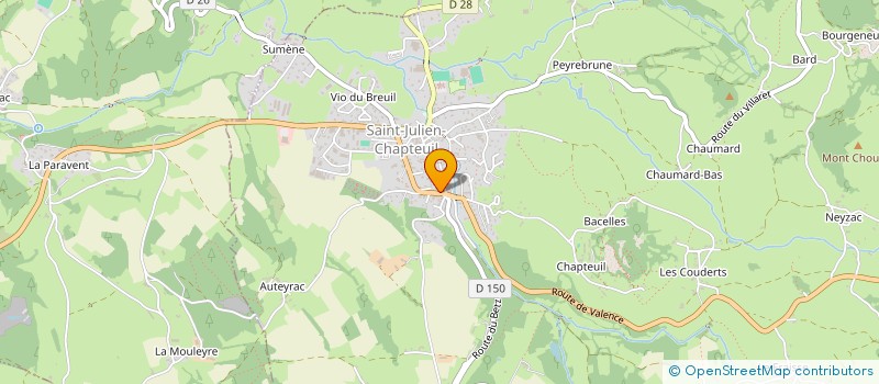 localisation de l'entreprise MADAME AGNES TRUCHETTI  SAINT-JULIEN-CHAPTEUIL