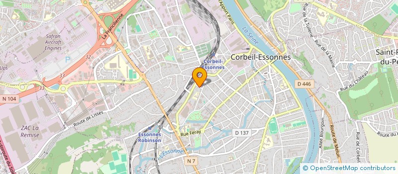 localisation de l'entreprise MADAME AGNES VANOVERSCHELDE à CORBEIL-ESSONNES