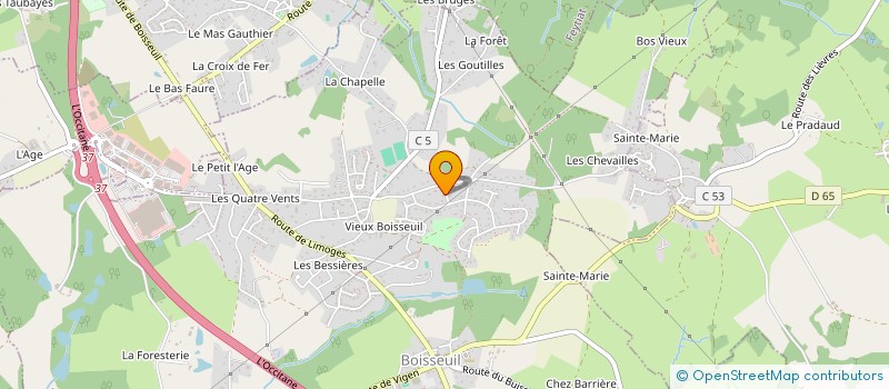 localisation de l'entreprise MADAME AGNES VAUZELLE COLOMBET  BOISSEUIL