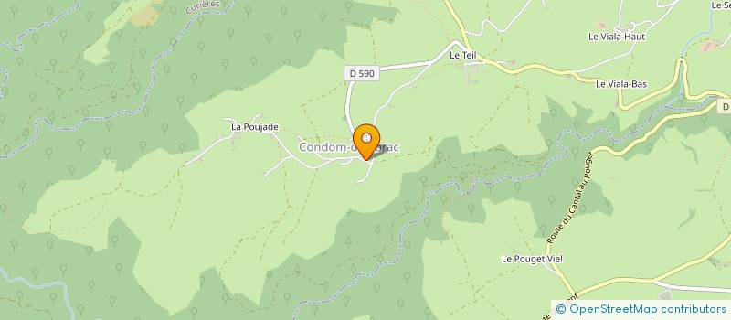 localisation de l'entreprise MADAME AGNES VERLAGUET  PRADES-D AUBRAC