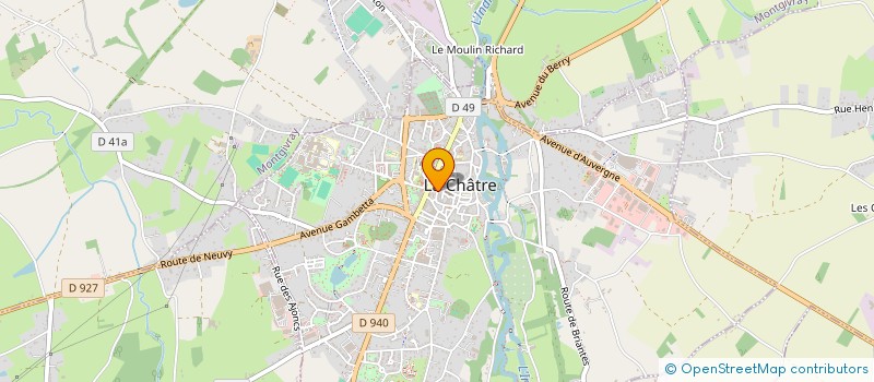 localisation de l'entreprise MADAME AGNES VERRIER à LA CHATRE