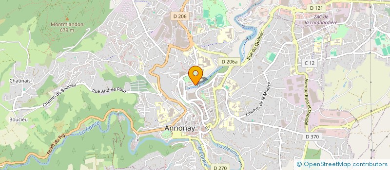localisation de l'entreprise MADAME AGNES VEYRE à ANNONAY