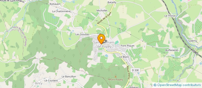 localisation de l'entreprise MADAME AGNES VEYRON  SAINT-ROMAIN-DE-POPEY