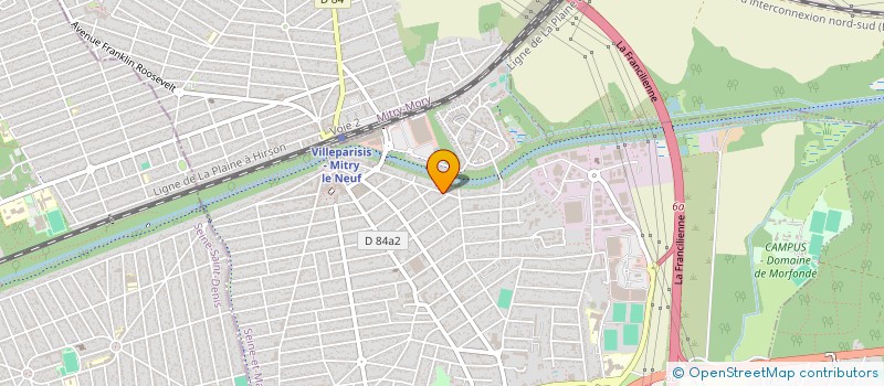 localisation de l'entreprise MADAME AGNES VIALE  VILLEPARISIS