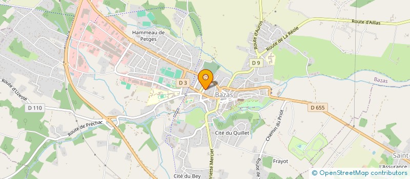 localisation de l'entreprise MADAME AGNES VIALLATTE  BAZAS