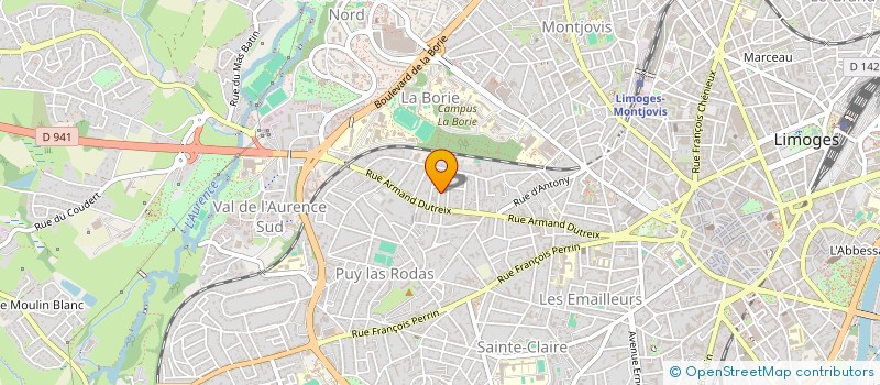 localisation de l'entreprise MADAME AGNES VIART à LIMOGES