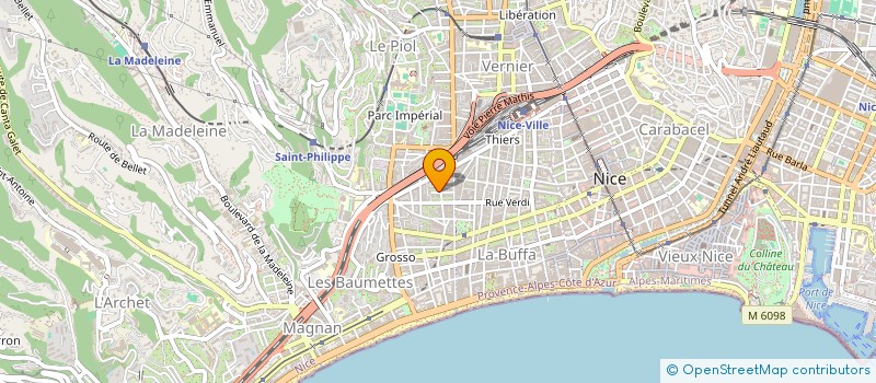 localisation de l'entreprise MADAME AGNES VICARI à NICE